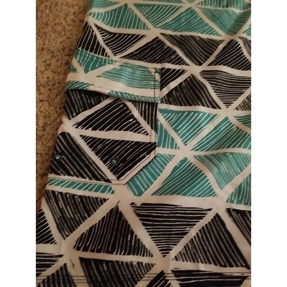 DaHui Men's 42 Board Shorts Blk/Seafoam Green Hawaii Beach Swim Trunks Surf NWT - Picture 7 of 11